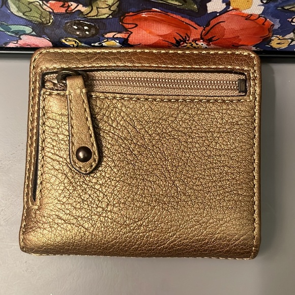 Coach EUC Horse & Buggy Design Small Bronze Wallet - Picture 4 of 6